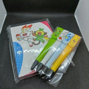 Pokemon Stationary, Pens, & Sticker Set